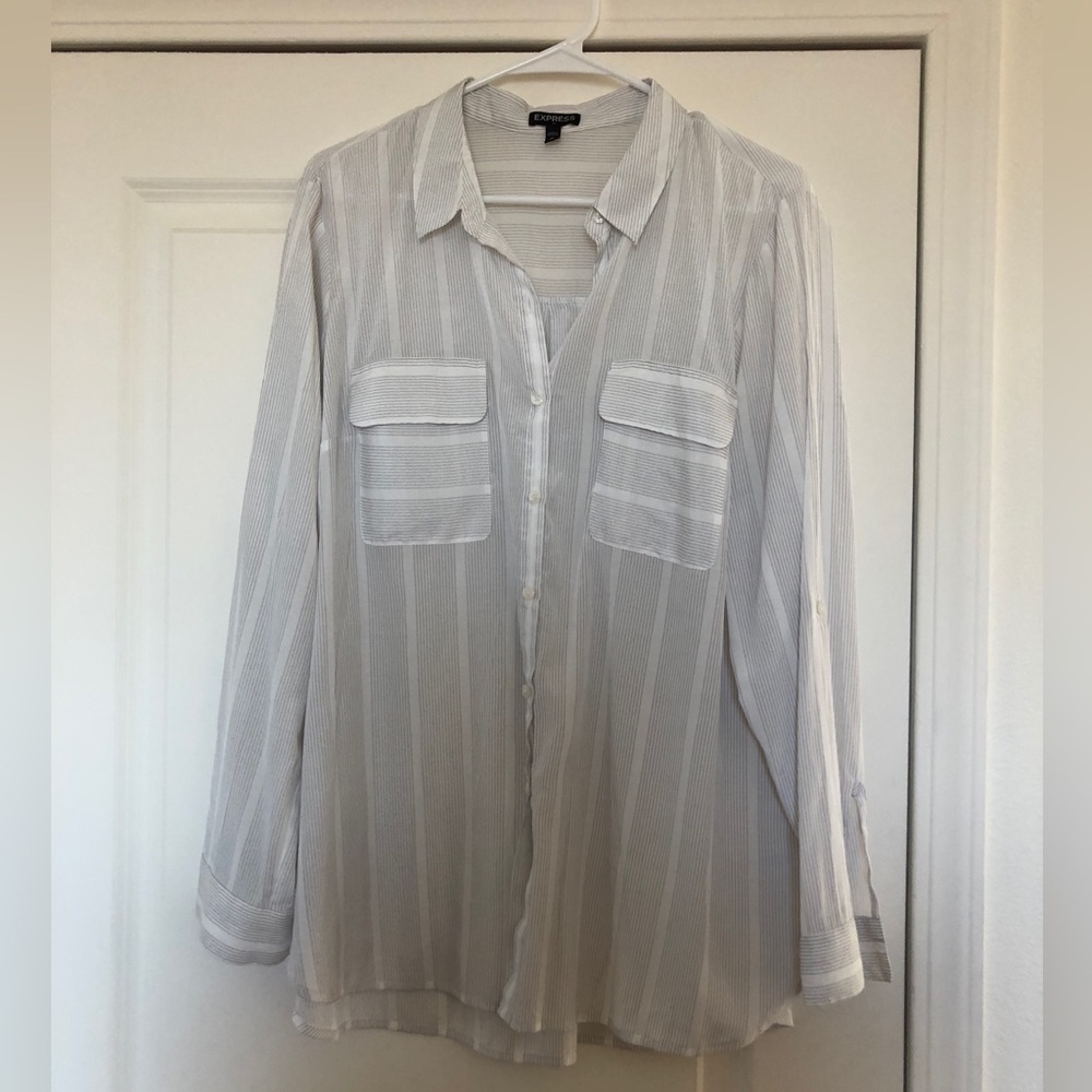 Express Portofino Striped Blouse
